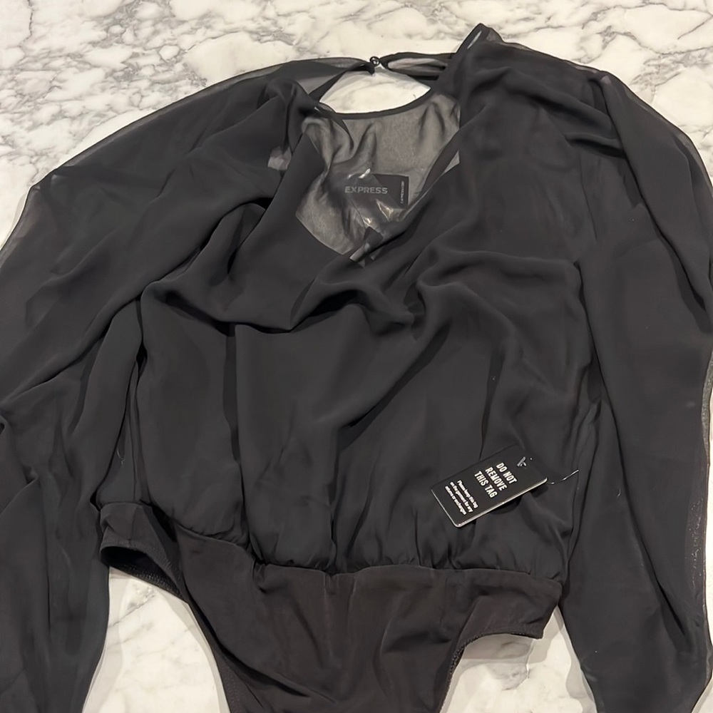 NWT- Express bodysuit with overlay and cami underneath. XS